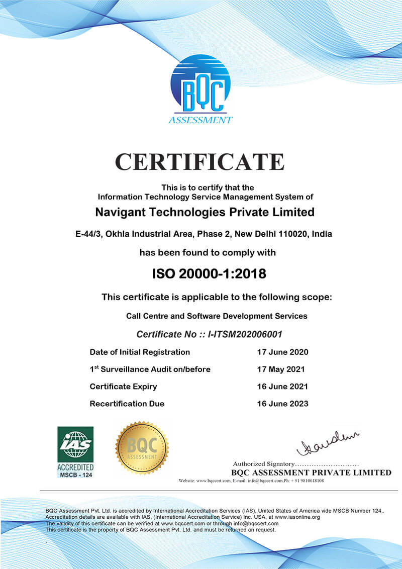 Certificate-ITSM