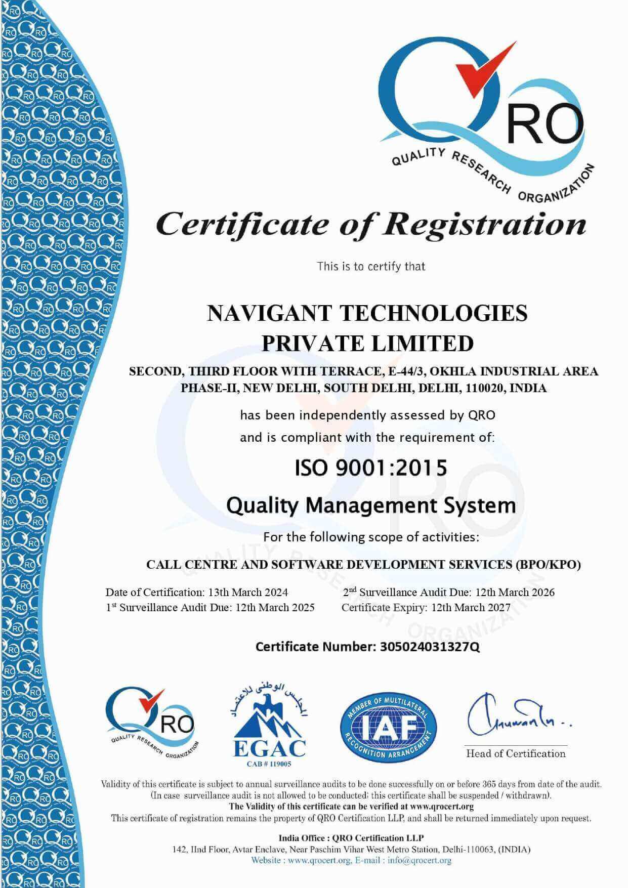 Certificate of Registration-QMS